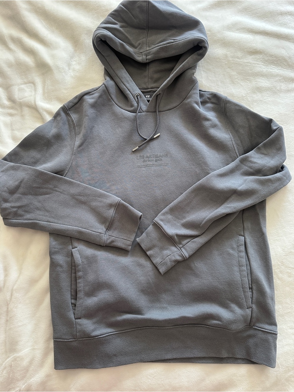 H&M Gray Pullover Hoodie - Classic Hooded Sweatshirt